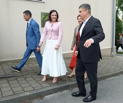 Gradonačelnica Čanađija u društvu predsjednika Milanovića/Foto: Slavica Trgovac Martan