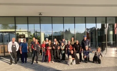 Prije polaska u šetnju do Vezmarove kule/Foto: Veteranski centar Daruvar
