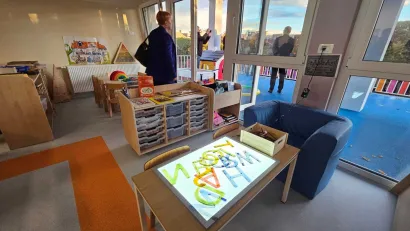 Dogradonačelnica Daruvara Vanda Cegledi u razgledavanju vrtića/Foto: Nikica Puhalo/Mojportal.hr