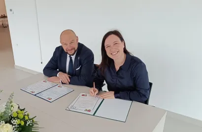 Gradonačelnica Čazme Valentina Čanađija i gradonačelnik mađarskog grada Hévíza Péter Naszádos/Foto: Grad Čazma