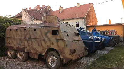 Oklopnjak u svom novom domu u Pakracu/Foto: Muzej vojne i ratne povijesti