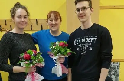 S učenicima na jednom od natjecanja/Foto: Privatni album