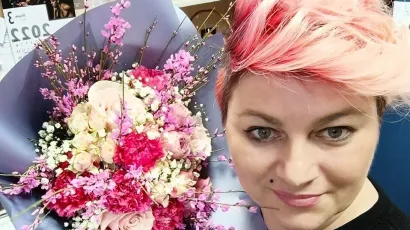 Andrijana Andy Vinković poznata je daruvarska cvjećarica, a buket za Valentinovo bit će bitno raskošniji od ovog/Foto: Privatni album