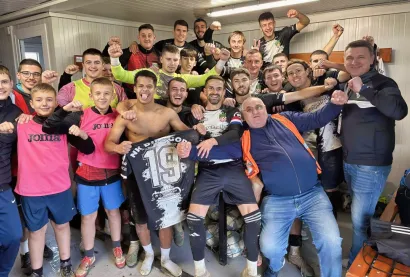 Slavlje nakon utakmice/Foto: NK Bilogora 91