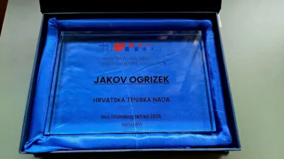 Vrijedno priznanje stiglo je u Daruvar/Foto: Teniski klub Feniks Daruvar