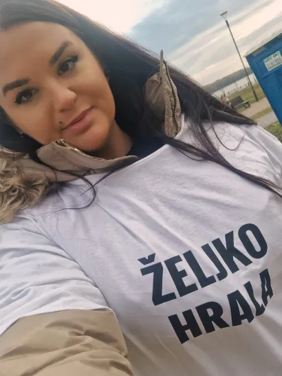 Nensi Rendić u Koloni sjećanja/Foto: Privatni album