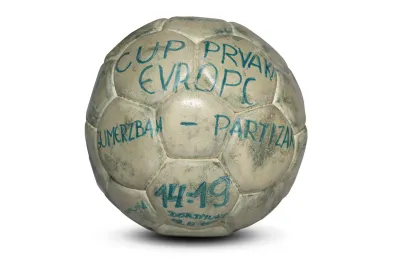 Lopta s nastupa u finalu Kupa Europe 1972. godine u Dortmundu/Foto: Gradski muzej Bjelovar