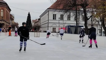 Na otvorenju su nastupili bjelovarski hokejaši/Foto: Slavica Trgovac Martan