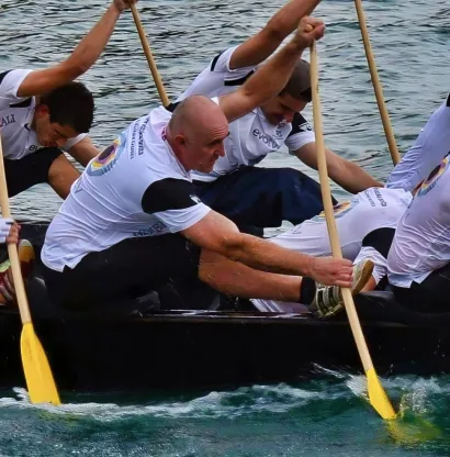 Dinko Tandara na maratonu lađa/Foto: Privatni album