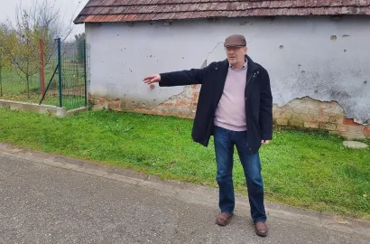 Bam 34 godine kasnije na mjestu u Ulici Vladimira Nazora gdje je tada bio ranjen/Foto: Mario Barać/MojPortal.hr