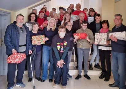 Druženje korisnika usluga Udruge slijepih Pakrac-Lipik i njenih zaposlenika/Foto: Privatni album