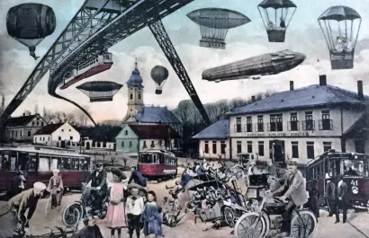 Početak fotomanipulacije početkom 20. stoljeća, kakav će Daruvar biti za 100 godina/Foto: Privatni album