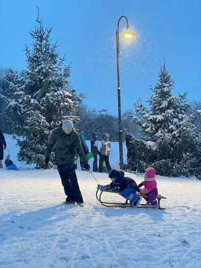 Zimske radosti na Levijevom brijegu u Bjelovaru/Foto: Mario Crnković