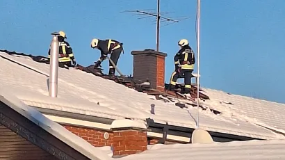 Daruvarski vatrogasci na mjestu događaja/Foto: Čitatelj