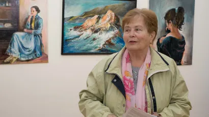 Slikarica Ljubica Petrinić već se vi&scaron;e od 40 godina bavi slikarstvom/Foto: Grad Daruvar