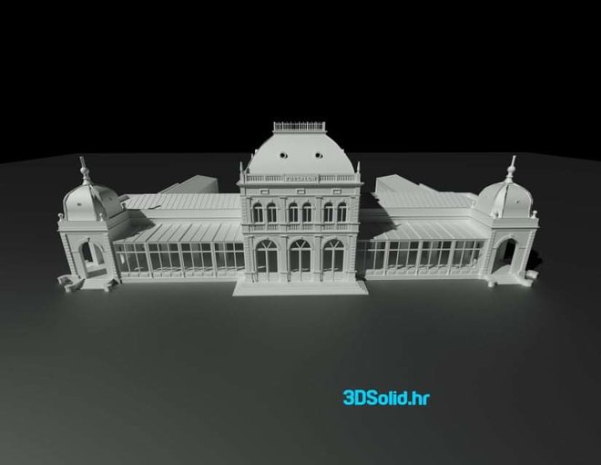 Isprintani i završeni 3D model Kursalona, najznamenitije građevine u Lipiku koja je razorena u Domovinskom ratu/Foto: Arhiva