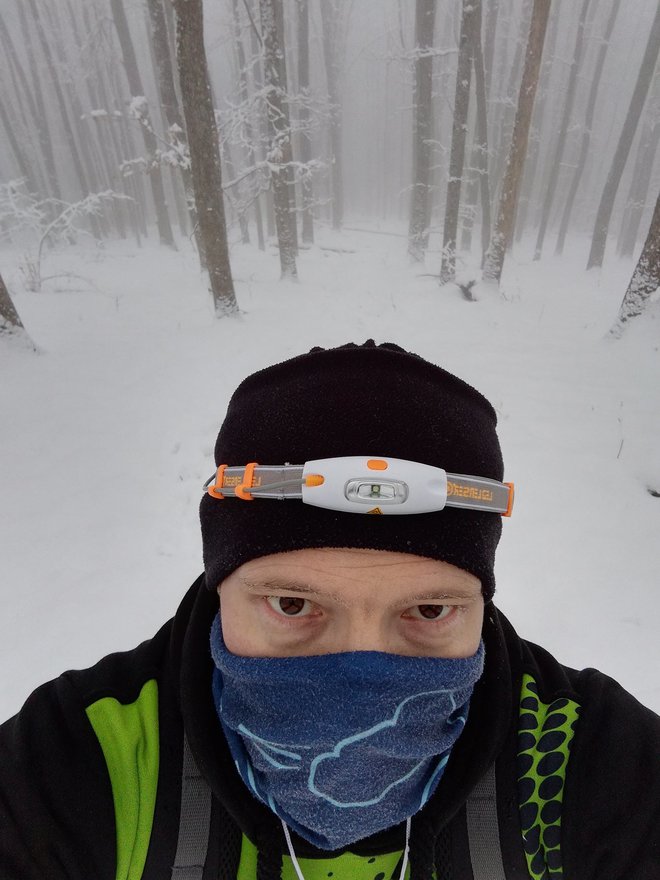 Eniz se lani krajem siječnja izgubio na Crnom vrhu jer upao u sniježnu mećavu. Kući se vratio prateći svoje tragove po snijegu / Foto: Privatni album