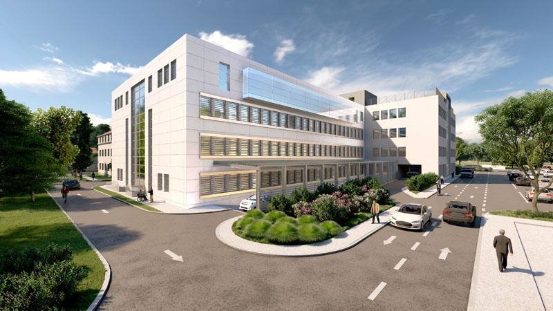 Fotografija: Kompjutorska simulacija bijelog vanjskog izgleda Opće bolnice Bjelovar