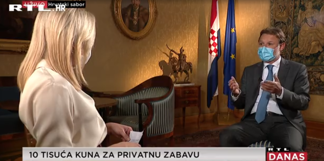 Gordan Jandroković dao je veliki intervju za RTL Direkt/Foto: RTL screenshot