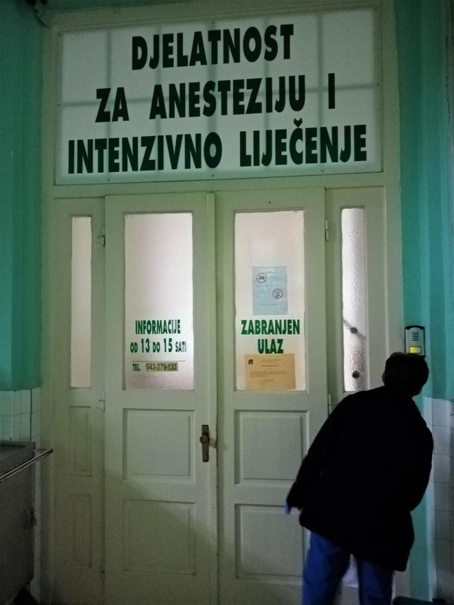 Ulaz na Covid odjel Opće bolnice Bjelovar/ Foto: Deni Marčinković