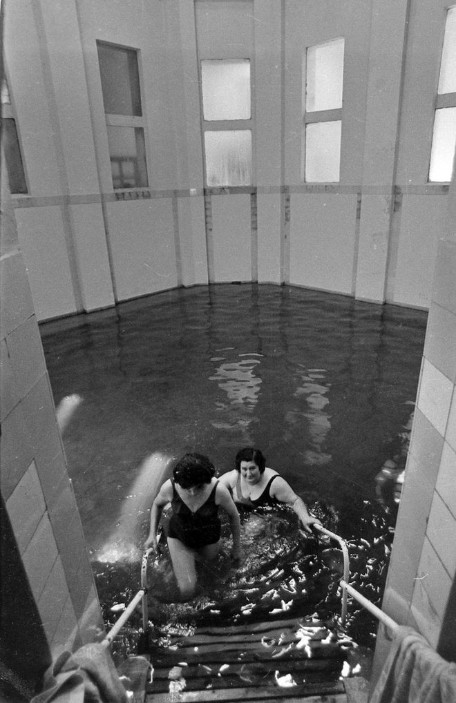 Ovako je izgledao bazen s termalnom vodom u starom krilu Ivanovog doma u sedamdesetim godinama Foto: Tony Hnojčik<br />
 