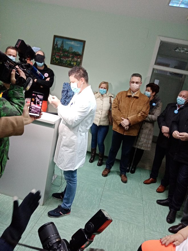 Pripreme za prvo cijepljenje u Bjelovarsko-bilogorskoj županiji/Foto: Deni Marčinković
