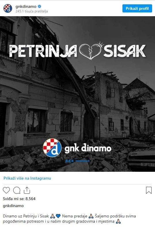 Podrška GNK Dinama/Foto: Instagram