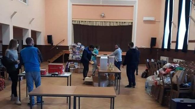 Općina Končanica također je organizirala prikupljanje humanitarne pomoći za potresom pogođena područja/Foto: Vladimir Bilek