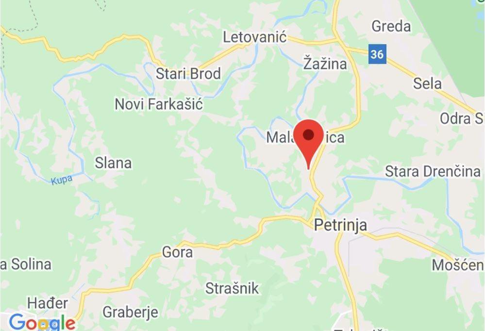 Fotografija: Potres je ponovno udario u neposrednoj blizini Petrinje/Foto: Screenshot
