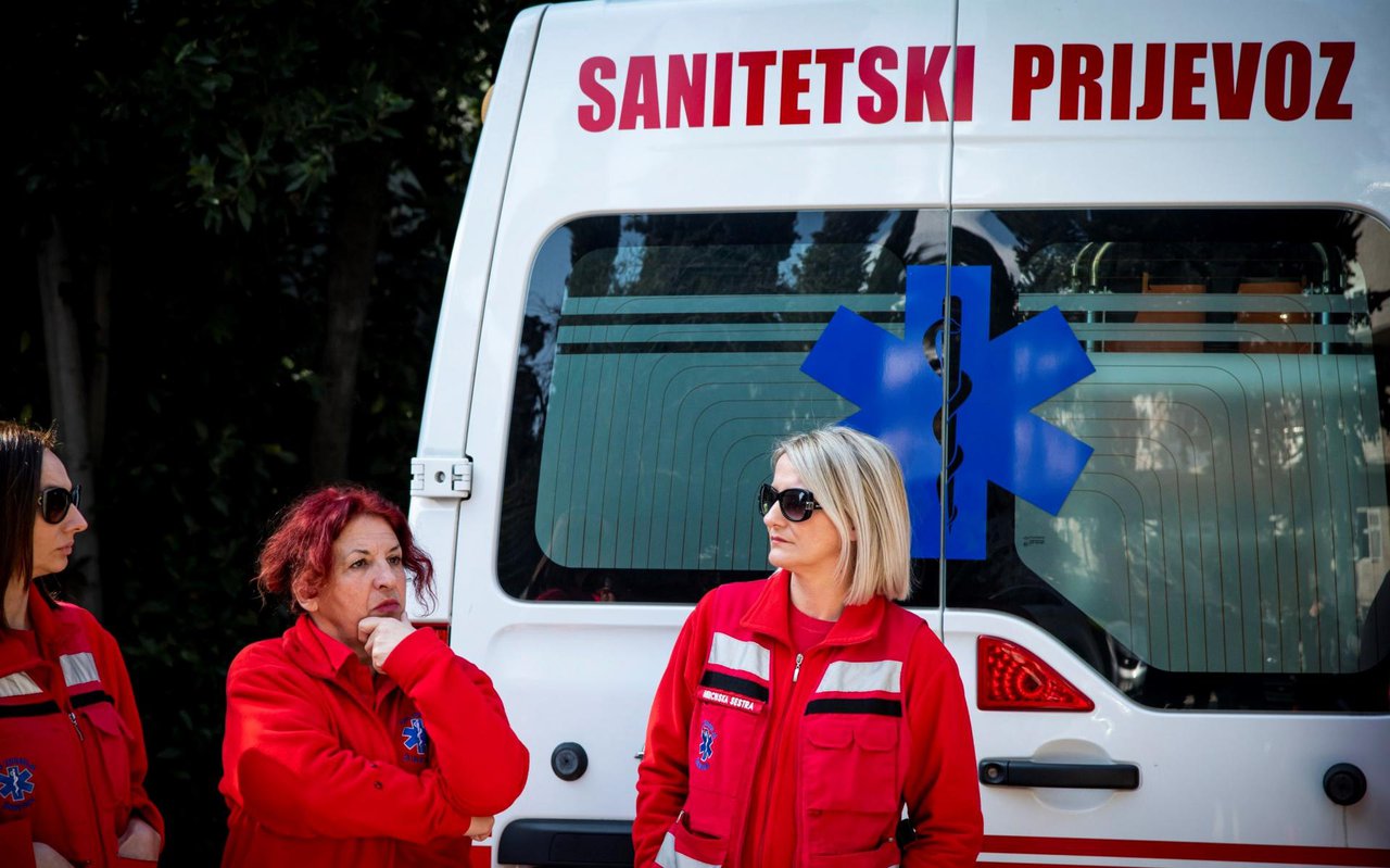 Fotografija: U sanitetskom prijevozu smatraju da imaju nepravedno niske plaće/Foto: Niksa Stipanicev/CROPIX