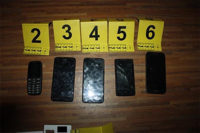 Mobiteli koje je policija zaplijenila/Foto: Policijska uprava bjelovarsko-bilogorska