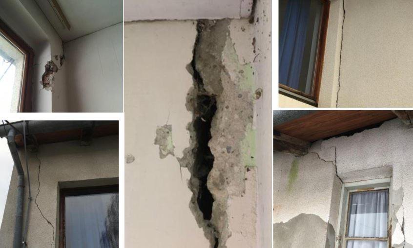 Fotografija: Ovo su oštećenja od potresa koja je pretrpjela škola u Palešniku/Foto: Općina Hercegovac