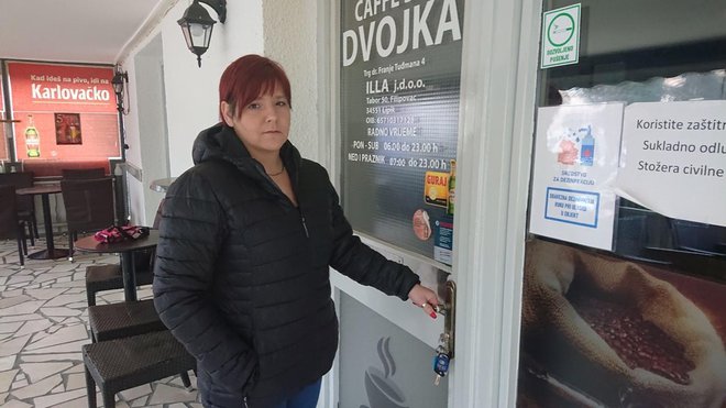 Adriana Rundić Hruška, vlasnica dva kafića u Lipiku i Pakracu/Foto: Mario Barać