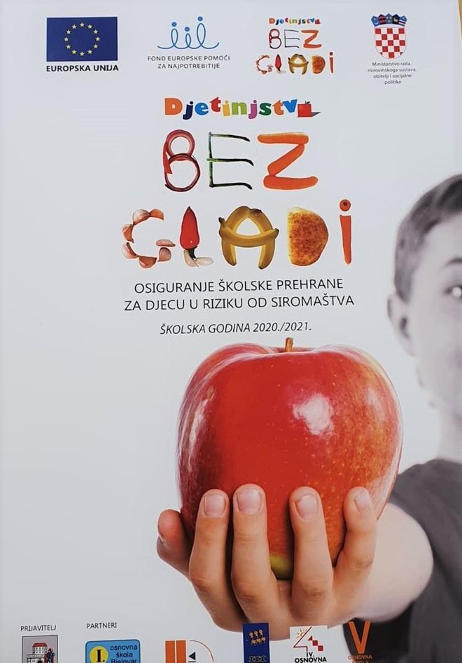 Plakat projekta "Djetinjstvo bez gladi"/Foto: Deni Marčinković