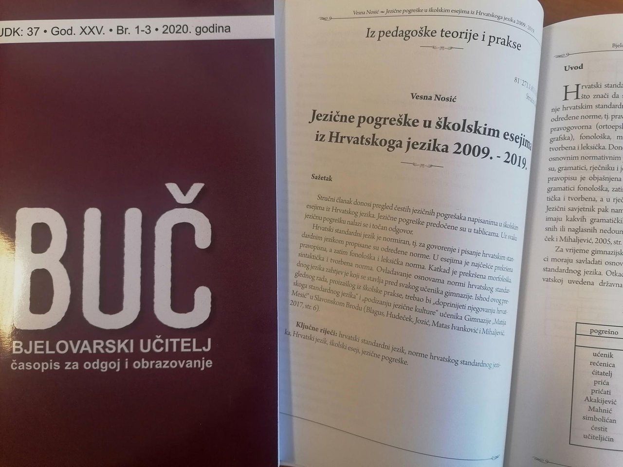 Fotografija: Novi broj časopisa Bjelovarski učitelj/Foto:HPKZ