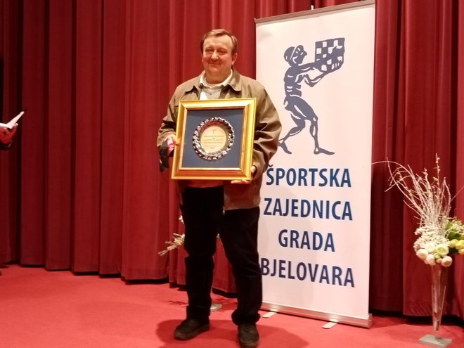 Miroslav Habijanec, dobitnik Zlatne plakete Športske zajednice Grada Bjelovara/ Foto: Deni Marčinković