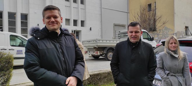 Projektant Hrvoje Malčić i gradonačelnik Bjelovara Dario Hrebak/Foto: Martina Čapo