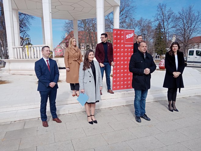 Predstavljanju kandidatkinja u Bjelovaru prisustvovao je i potpredsjednik SDP-a Siniša Hajdaš Dončić/ Foto: Deni Marčinković