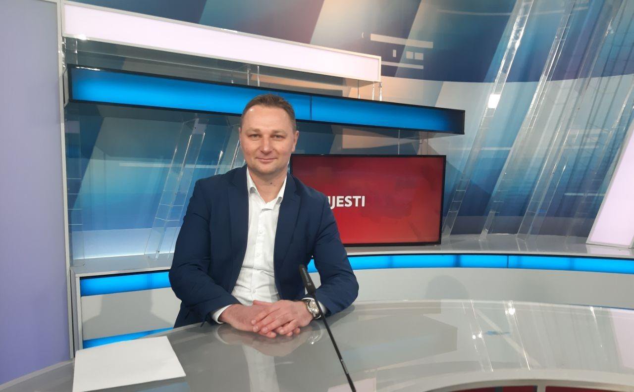 Fotografija: Kandidat za župana Bjelovarsko-bilogorske županije u emisiji "Studio 4" HRT-a/Foto: HDZ