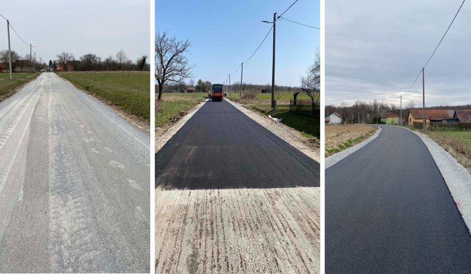 Fotografija: Kako se rađao asfalt na cesti u Lipovac Majuru