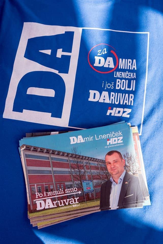 Promotivni materijali kandidata za gradonačelnika Damira Lneničeka/Foto: HDZ
