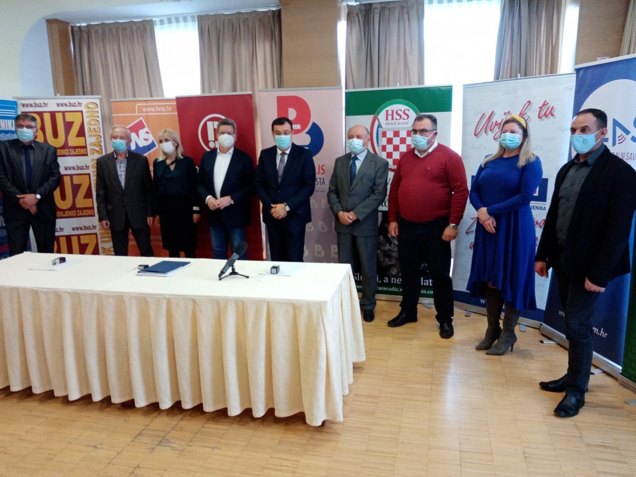Fotografija: Predstavnici svih koalicijskih stranka/ Foto: Deni Marčinković