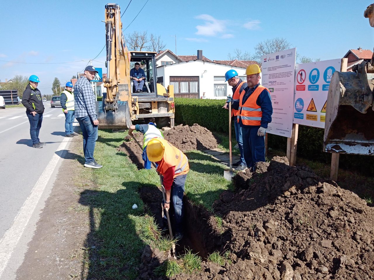 Fotografija: Radovi na izgradnji kanalizacije u Gudovcu/ Foto: Deni Marčinković