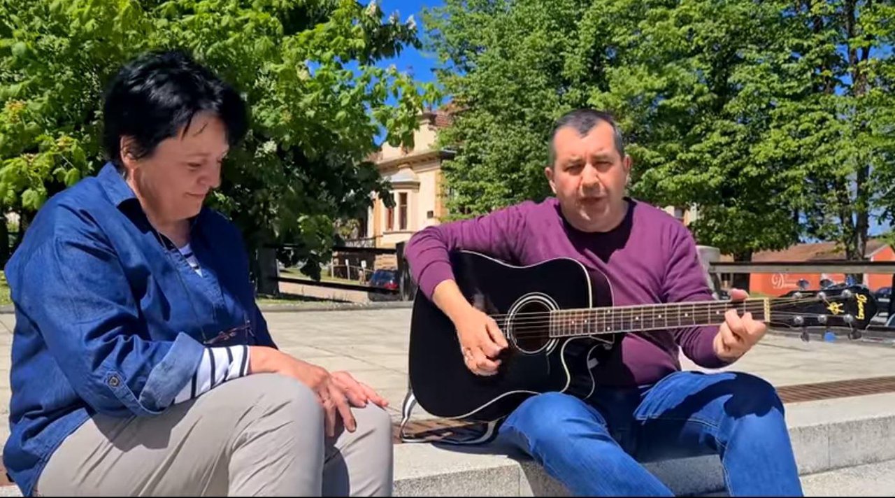 Fotografija: Ljerka Voborski i Mario Šuvak zaslužni su za ovu pjesmu o Daruvaru / Foto: Screenshot
