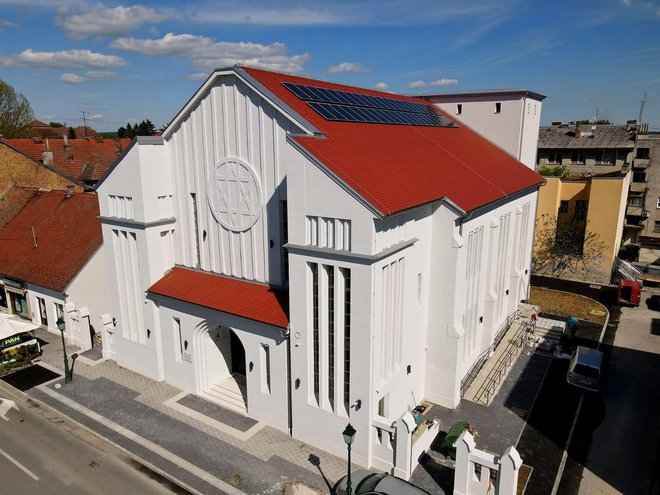 Fotografija iz zraka otkriva svu ljepotu obnovljene zgrade Doma kulture/Foto: Facebook Dario Hrebak