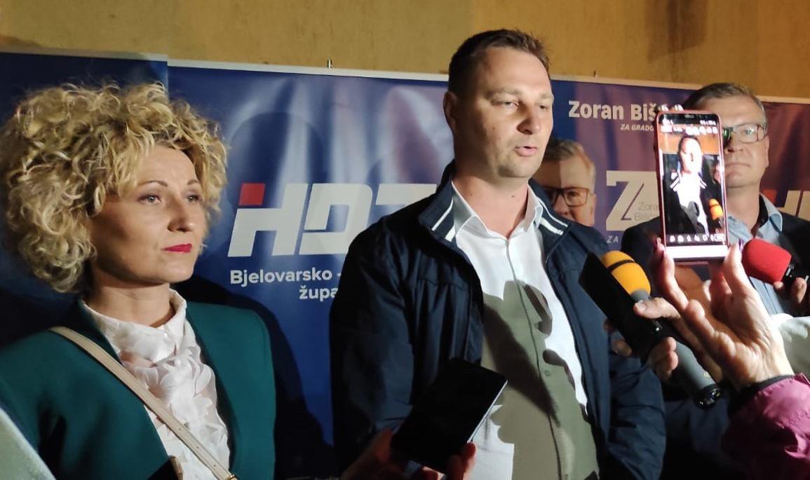 Fotografija: Marija Jungić i Marko Marušić, kandidati HDZ-a i HSLS-a/Foto: Martina Čapo