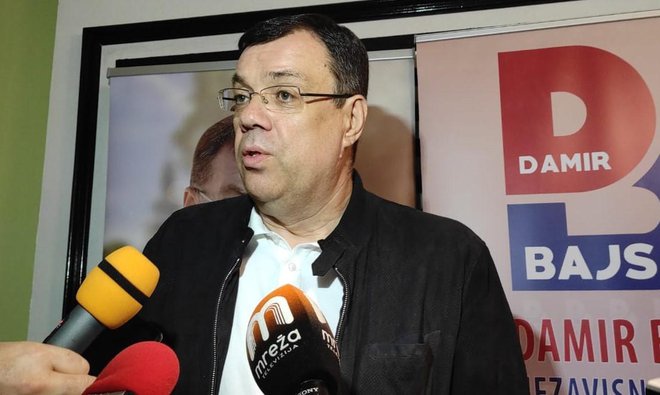 Damir Bajs daje izjavu nakon rezultata izbora/Foto: Martina Čapo