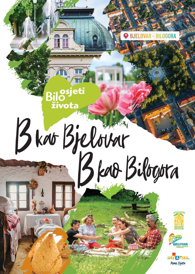 Plakat projekta B kao Bjelovar B kao Bilogora/ Foto: TZ Bilogora-Bjelovar