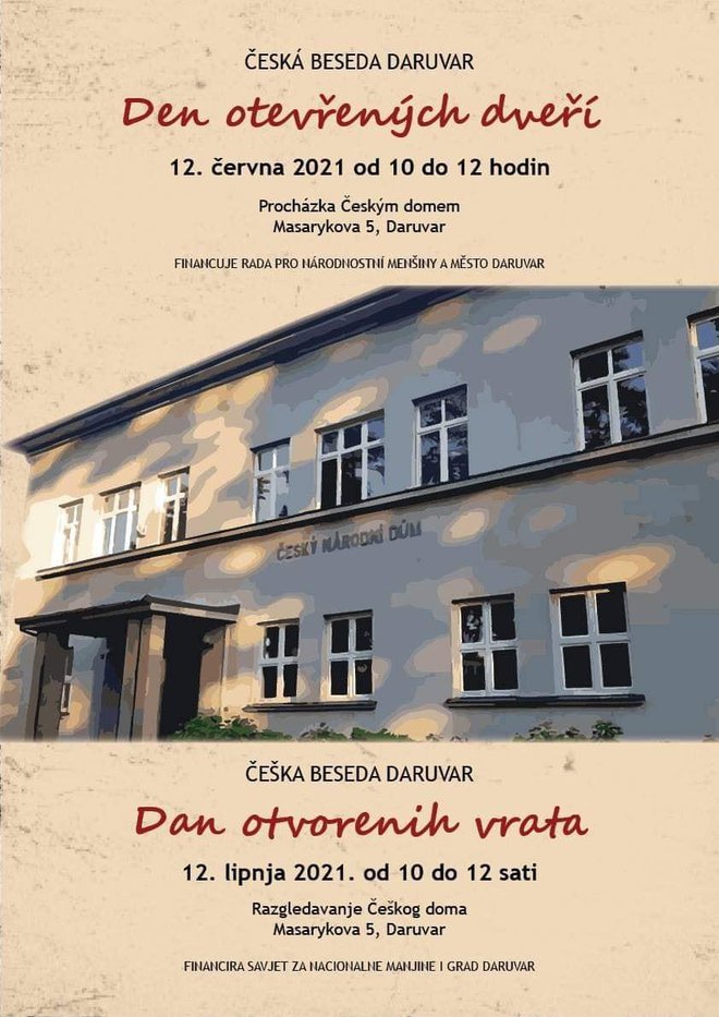 Češka beseda Daruvar organizira Dan otvorenih vrata, odnosno besplatno razgledavanje daruvarskog Češkog doma/Foto: Češka beseda Daruvar