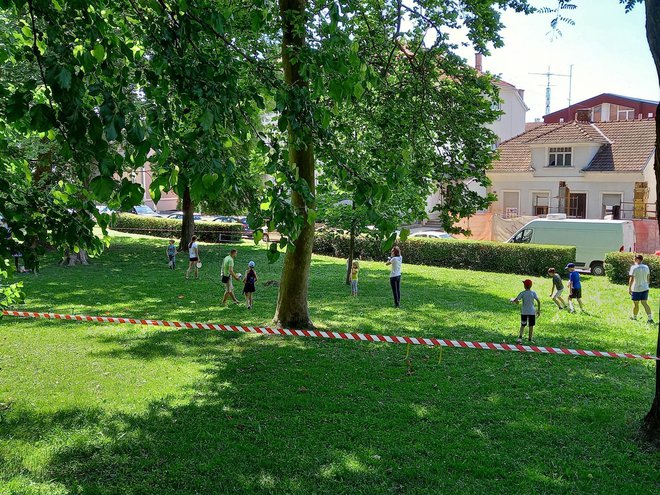 Označena Sportska zona za najmlađe u park perivoju ispod Dvorca grofa Jankovića/Foto: Daria Marković